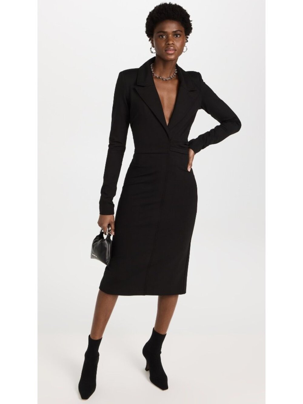 Gauge81 Moata Blazer Long Dress Black Womens Size Small